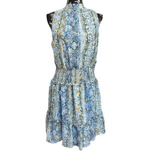 Snake Skin Blue and GoldDress